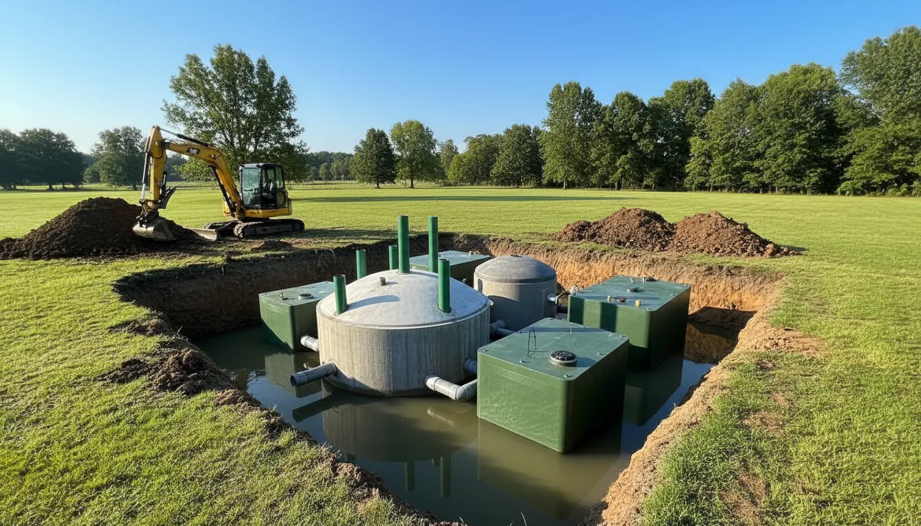 aerobic septic system installation wide