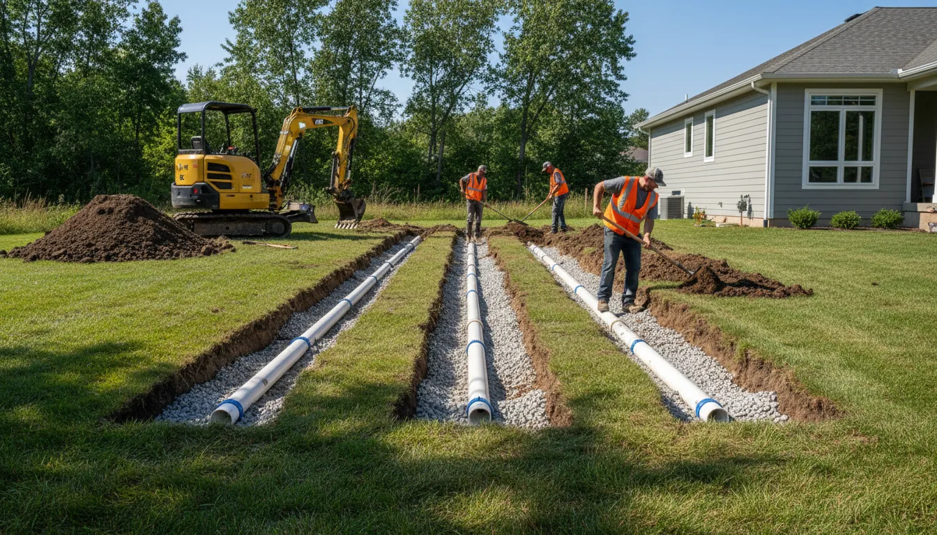 drain field repair restoration wide