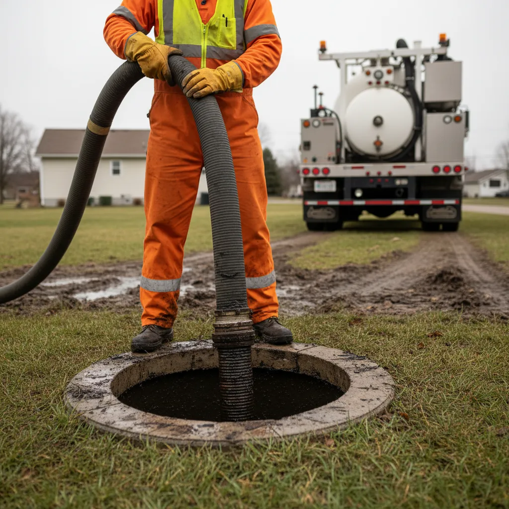 emergency septic overflow pumping square