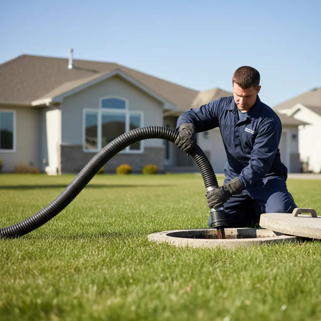residential septic tank pumping square