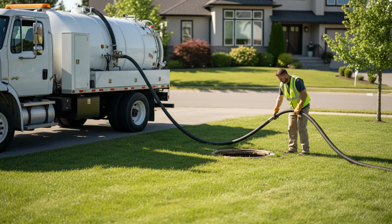 residential septic tank pumping wide