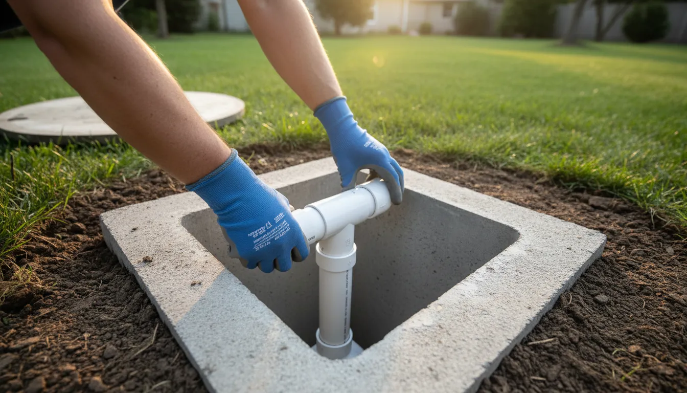 septic baffle repair replacement wide