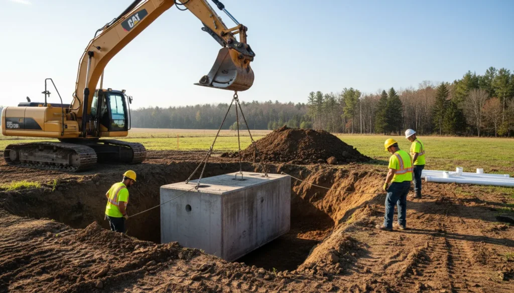 septic system installation wide