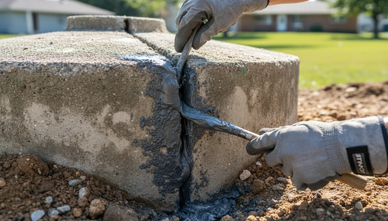 septic tank crack leak repair wide