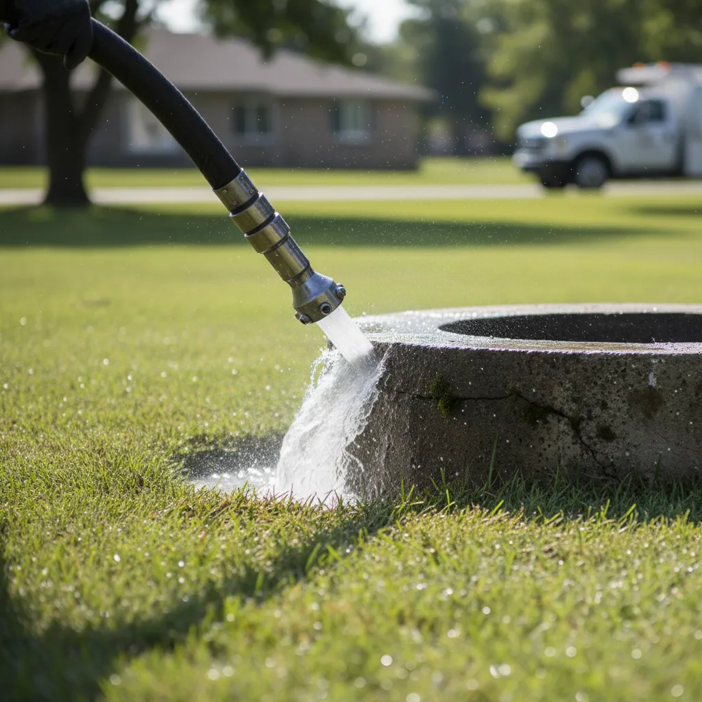 septic tank hydro jetting square