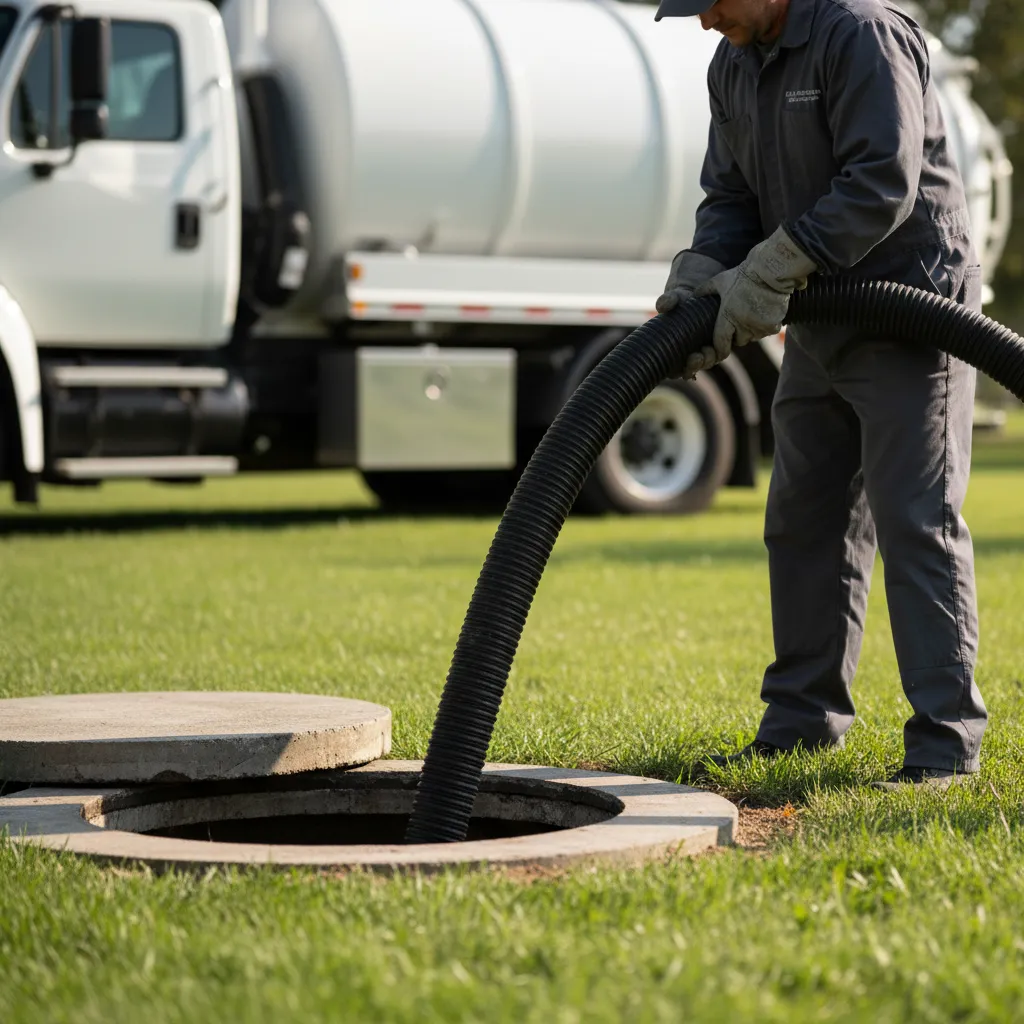 septic tank pumping cleaning square