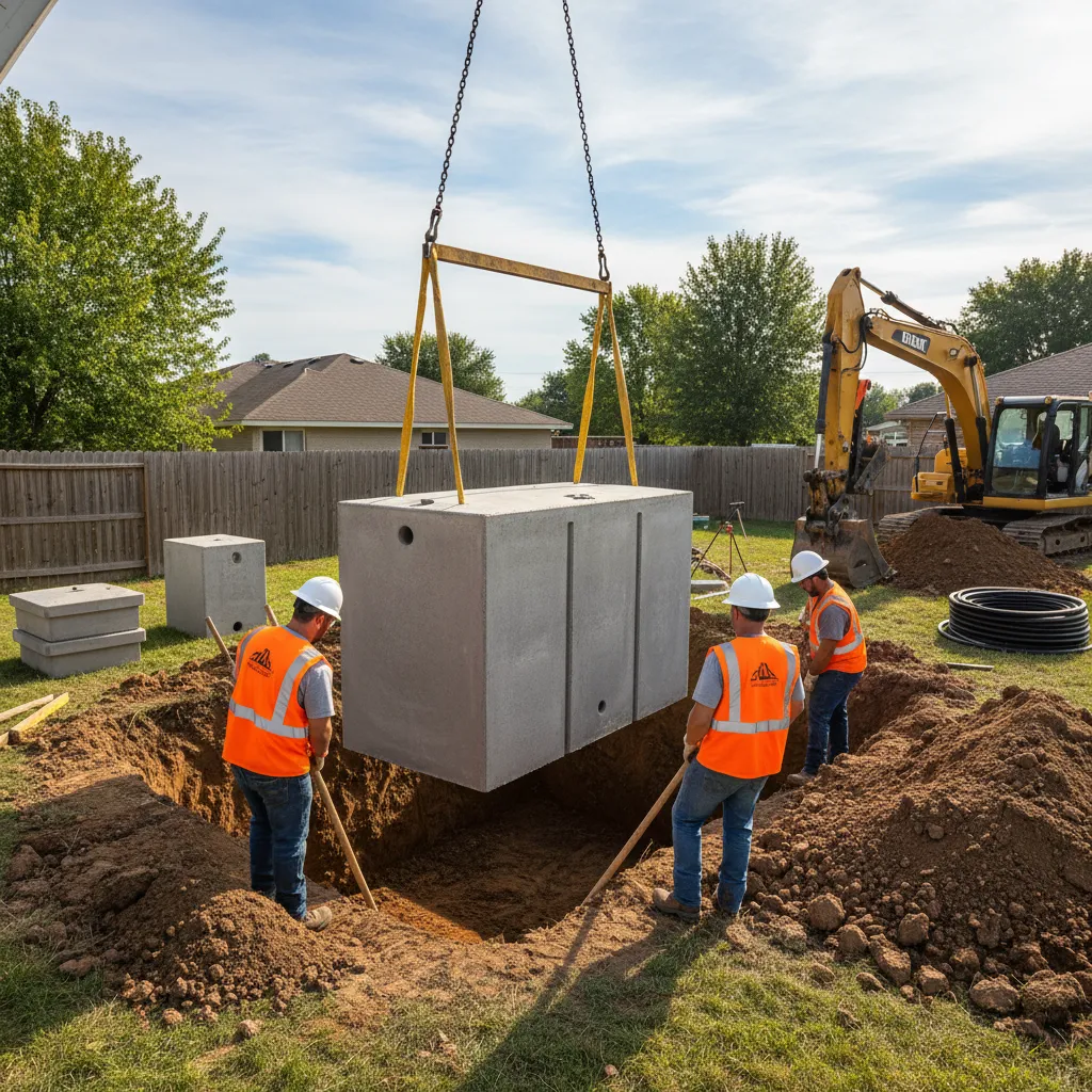 septic tank replacement square