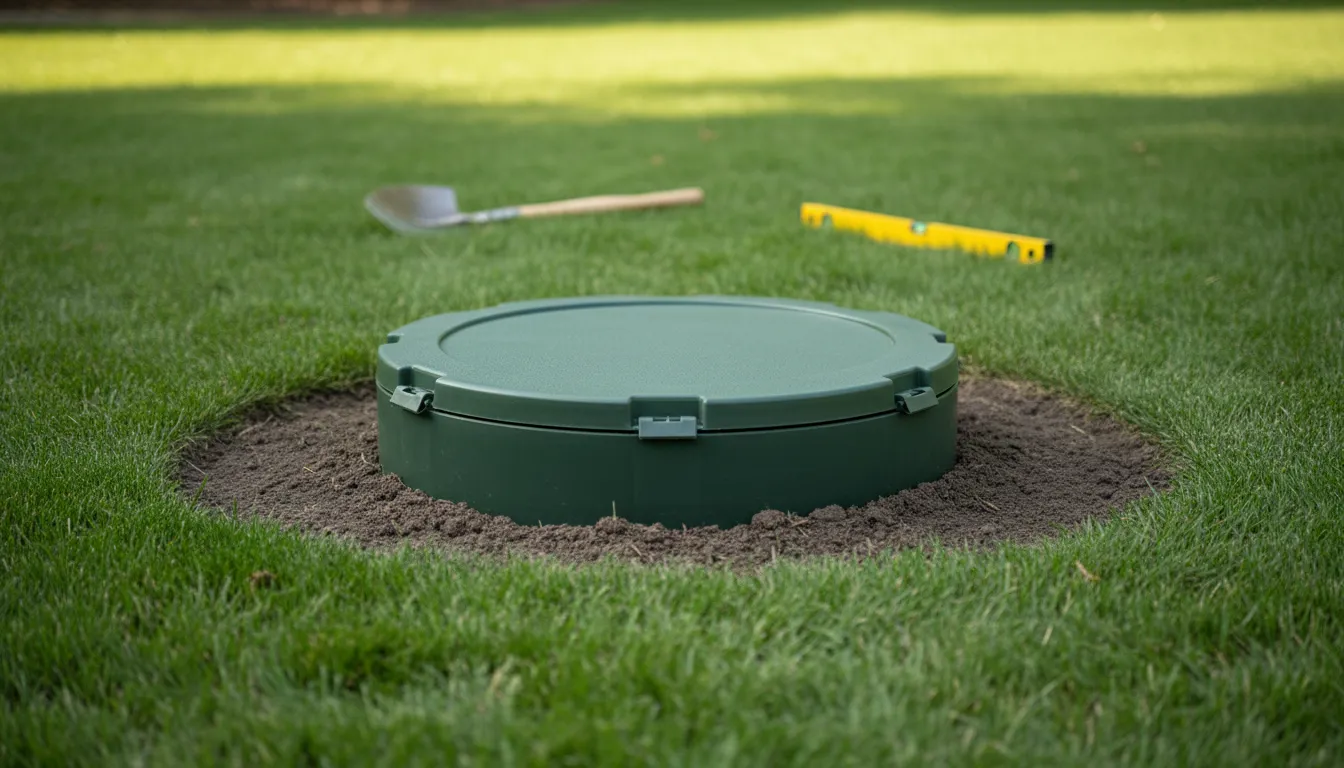 septic tank riser installation wide